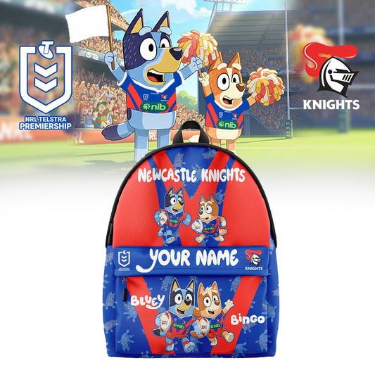 PREMIUM NRL X NK Bluey and Bingo Back Pack Custom Name For Fans NDT LVH 310326