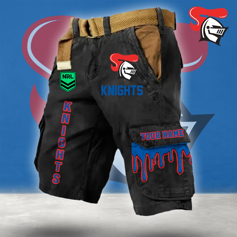 PREMIUM NRL X NK Cargo Shorts Custom Name Limited Edition NDT LVH
