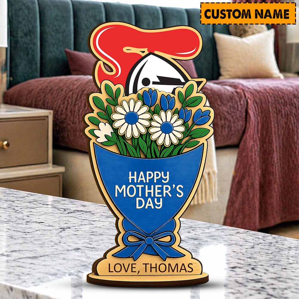PREMIUM NRL X NK Custom Name Happy Mother's Day Wooden Plaque Gifts For Fan NDT LVH 180426