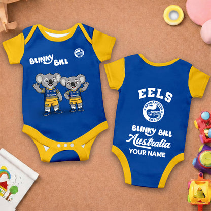 PREMIUM NRL X PE BLINKY BILL Baby Romper Custom Name For Kids NDT LVH 130426 1