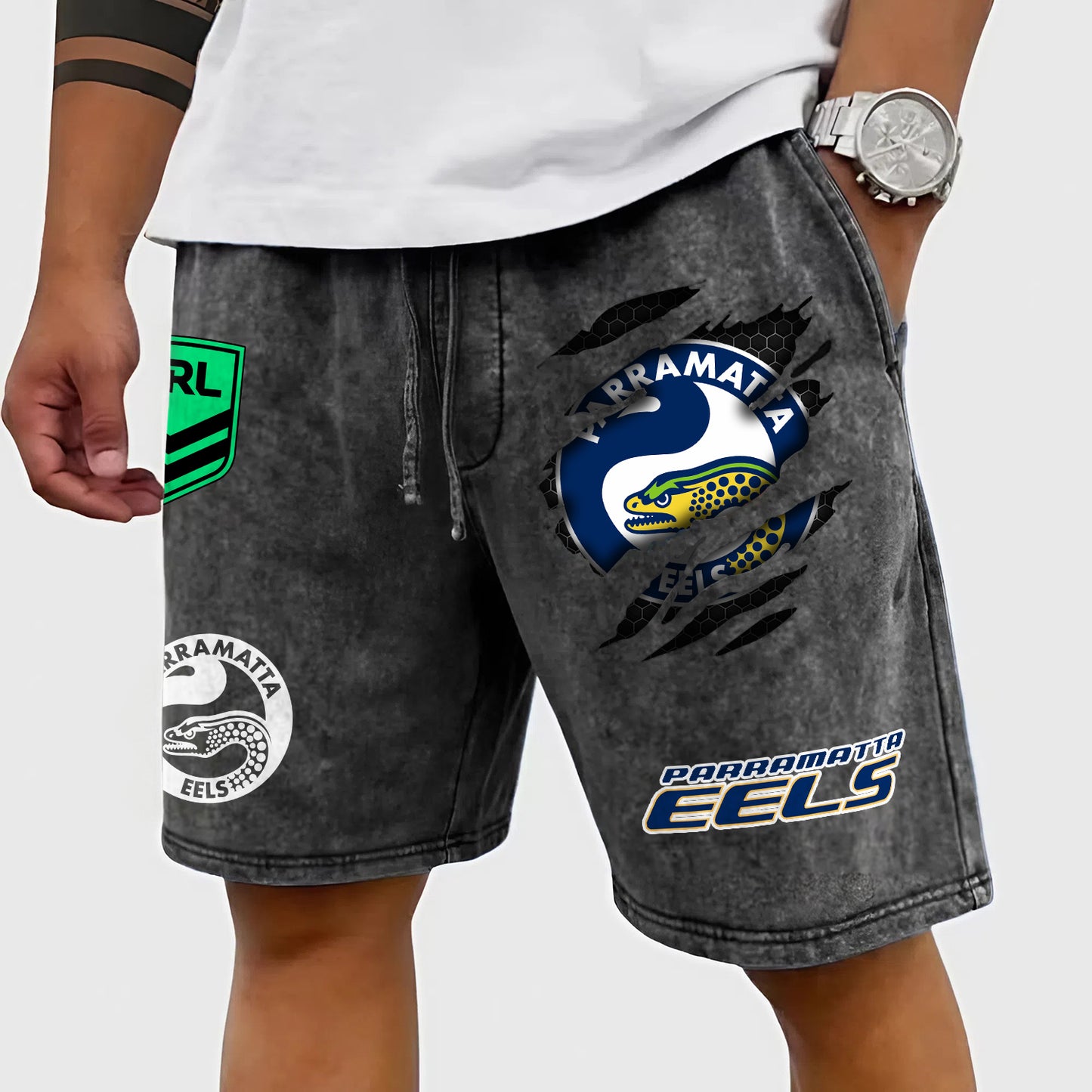 PREMIUM NRL X PE Wash Shorts FOR SUMMER HOLIDAY NDT NHM 030426