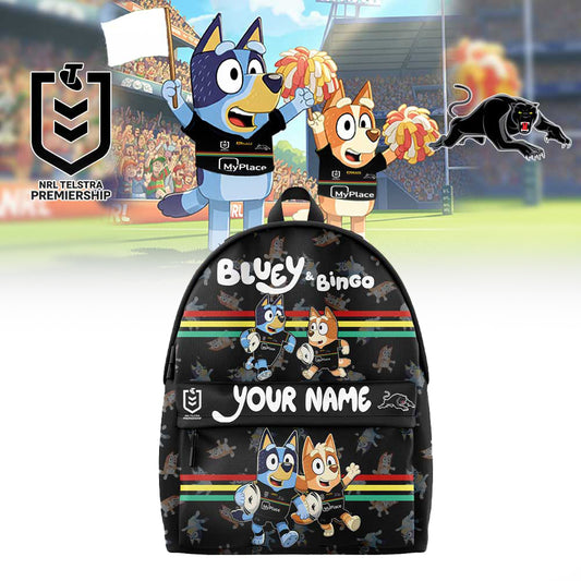 PREMIUM NRL X PP Bluey and Bingo Back Pack Custom Name For Fans NDT LVH 310326