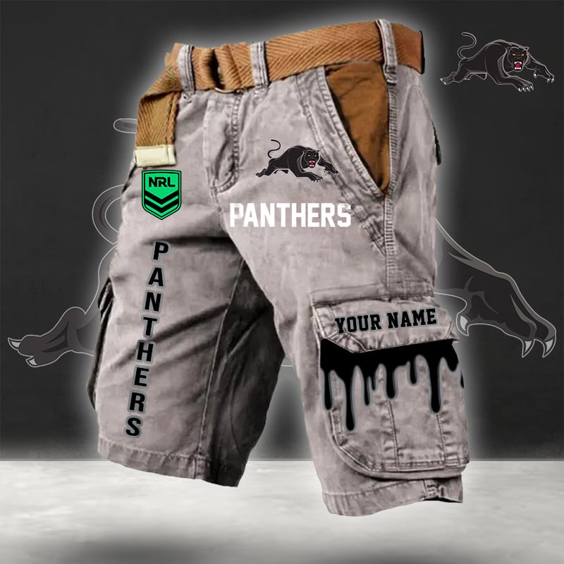 PREMIUM NRL X PP Cargo Shorts Custom Name Limited Edition NDT LVH