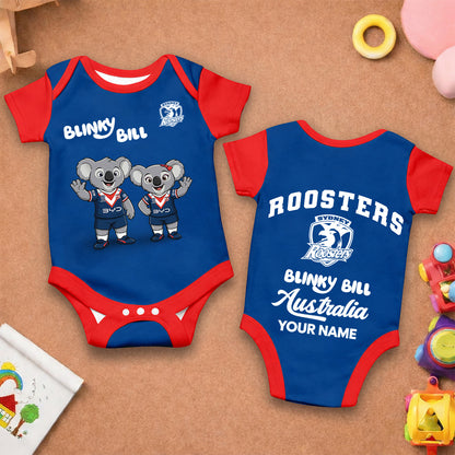PREMIUM NRL X SR BLINKY BILL Baby Romper Custom Name For Kids NDT LVH 130426 1