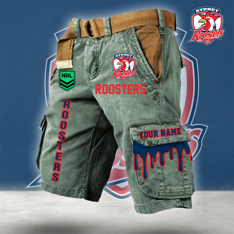 PREMIUM NRL X SR Cargo Shorts Custom Name Limited Edition NDT LVH