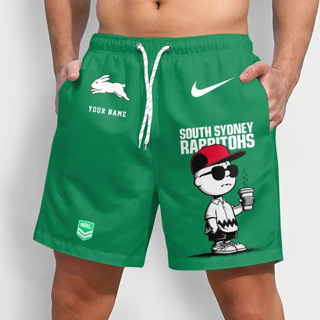 PREMIUM NRL X SSR Cool Snoopy Men Short Pants Custom  Name  For Summer NDT NTN
