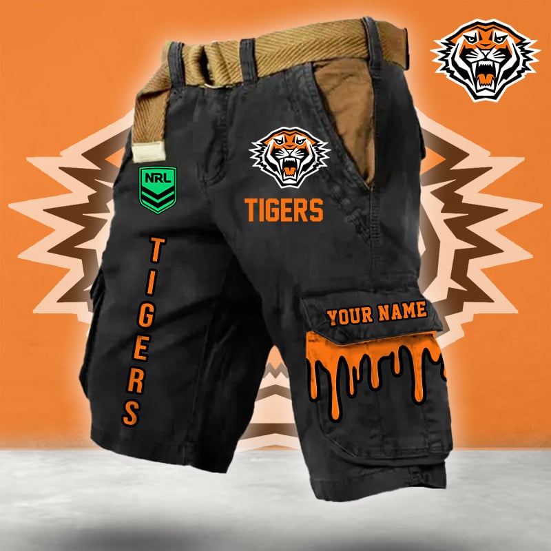 PREMIUM NRL X WT Cargo Shorts Custom Name Limited Edition NDT LVH
