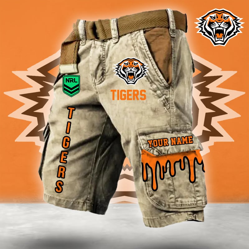 PREMIUM NRL X WT Cargo Shorts Custom Name Limited Edition NDT LVH