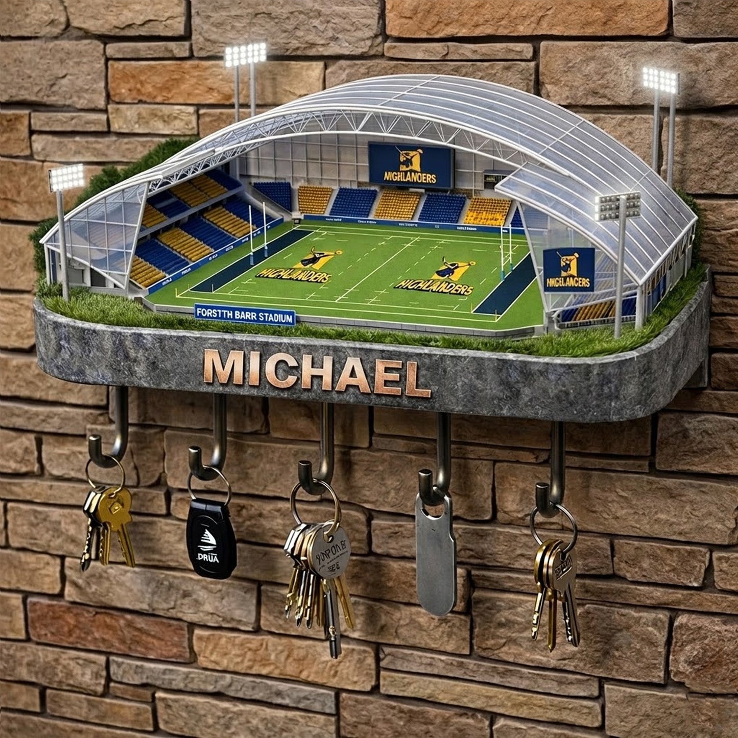 PREMIUM  SRP X HI  Stadium Wood Key Hanger Limited Editions NDT NTN