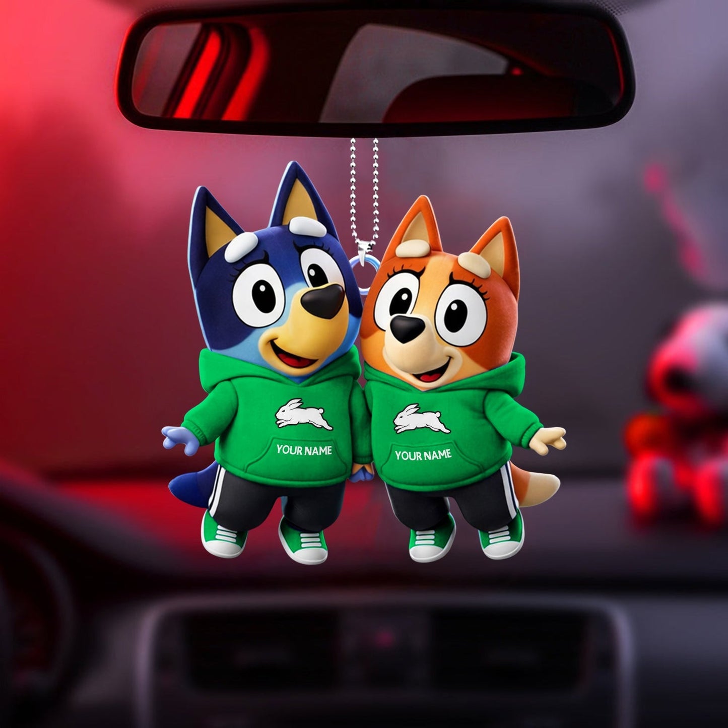 PREMIUM SSR X Bluey & Bingo Car Ornament NDT NHM