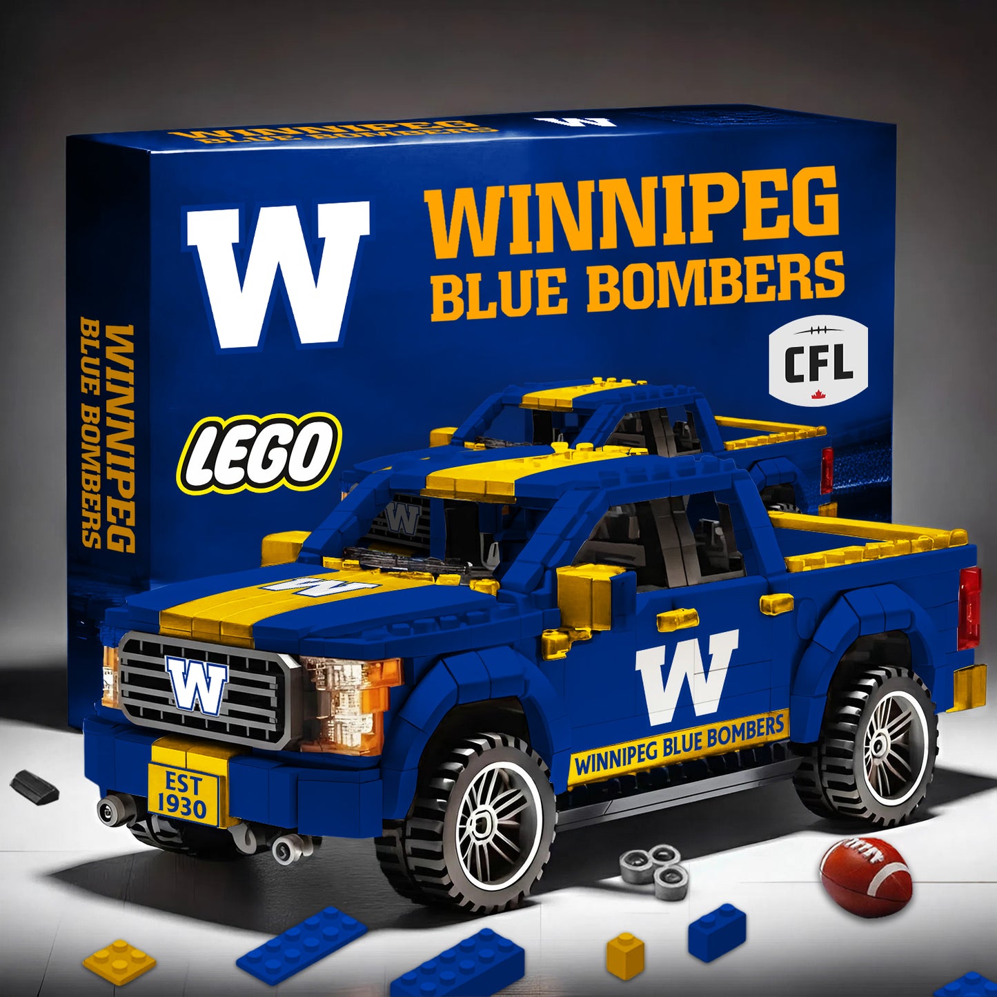 PREMIUM CFL X WBB ANNIVERSARY 68TH 3D RACING TRUCK BRICK TOY NDT NHM 020426