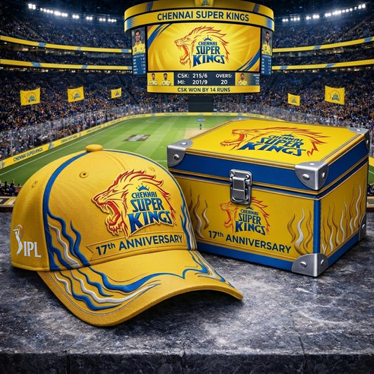PREMIUM IPL X CSK Anniversary Flame Limited Edition Cap NDT NHM 210326