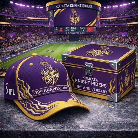 PREMIUM IPL X KKR Anniversary Flame Limited Edition Cap NDT NHM 210326
