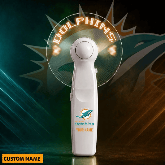 PREMIUM NFL X MIA USB Led Fan Custom Name Limited Editions NDT LVH240526