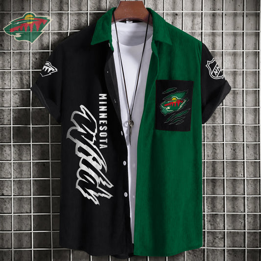 PREMIUM NHL X MW Patchwork Lapel Striped Shirts Limited Editions NDT NHM 240526