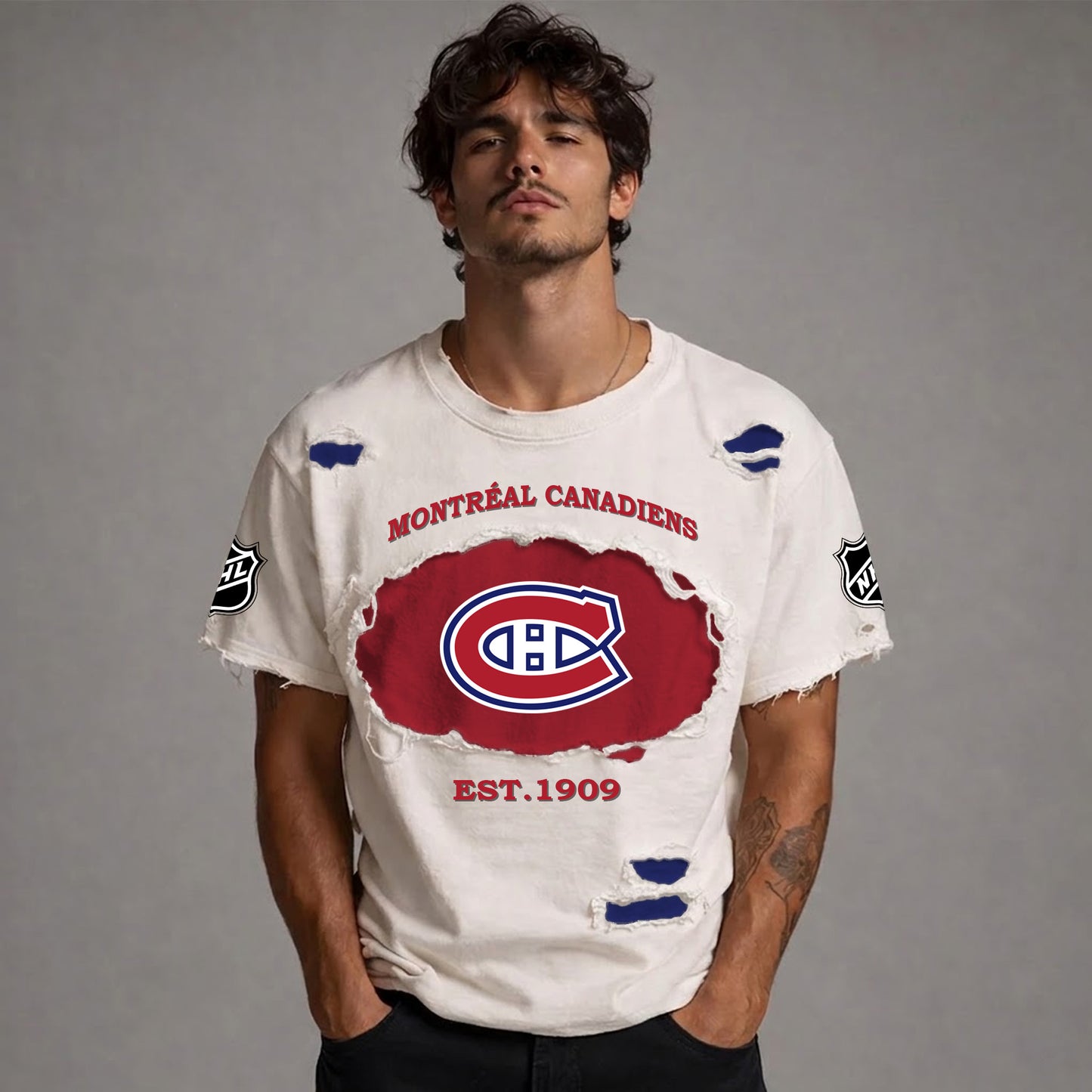 PREMIUM NHL  x MC RETRO WASH SHIRT NDT NTN 080426
