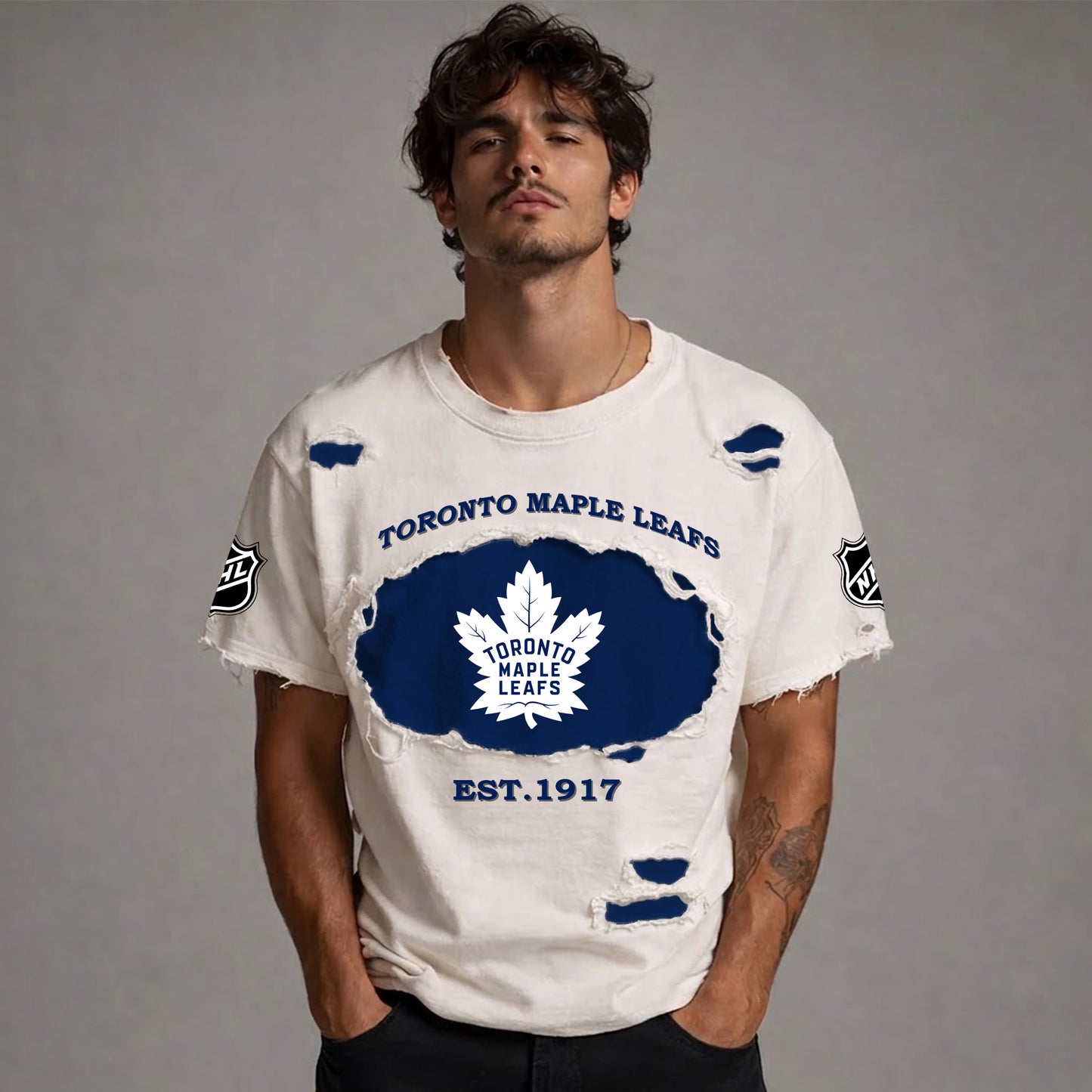 PREMIUM NHL  x TML RETRO WASH SHIRT NDT NTN 080426