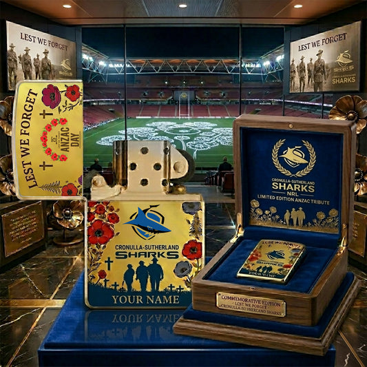 PREMIUM NRL X CSS ANNIVERSARY 111TH ANZAC Personalized Lighter NDT NHM 300326