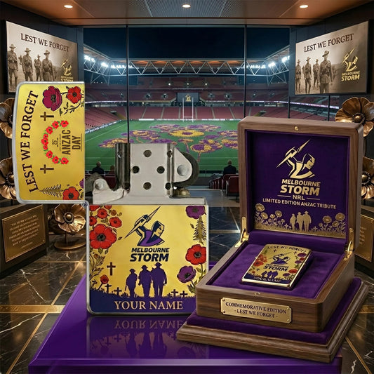 PREMIUM NRL X MS ANNIVERSARY 111TH ANZAC Personalized Lighter NDT NHM 300326