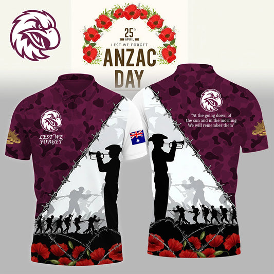 PREMIUM NRL X MWSE ANZAC DAY POLO SHIRT LIMITED EDITION NDT NHM 130326