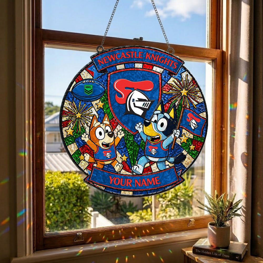 PREMIUM NRL X NK Bluey Suncatcher Custom  Name  Limited Edition NDT NTN 230426