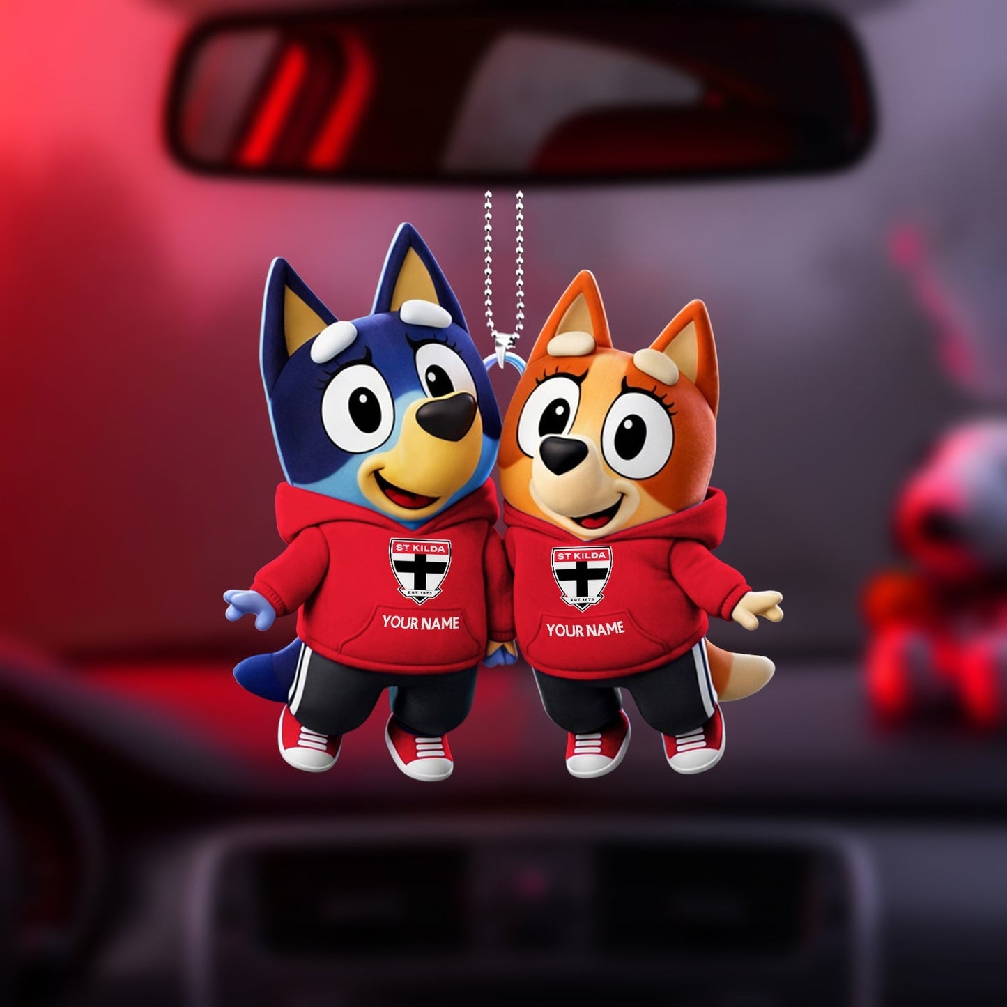PREMIUM STK X Bluey & Bingo Car Ornament NDT NHM 040326