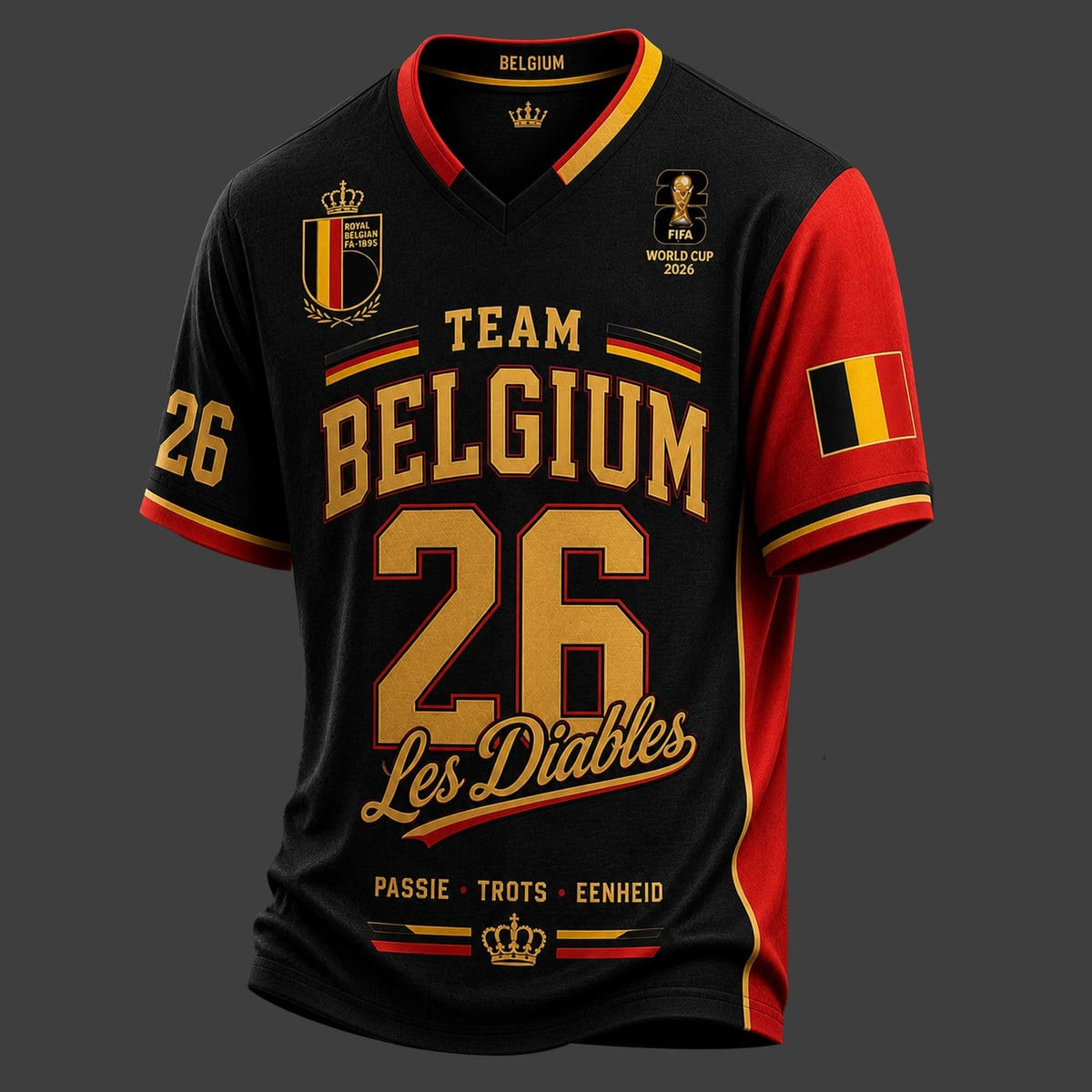 PREMIUM WC 2026 X BEL V-Neck Jersey LIMIED EDITIONS NDT VHM 190526