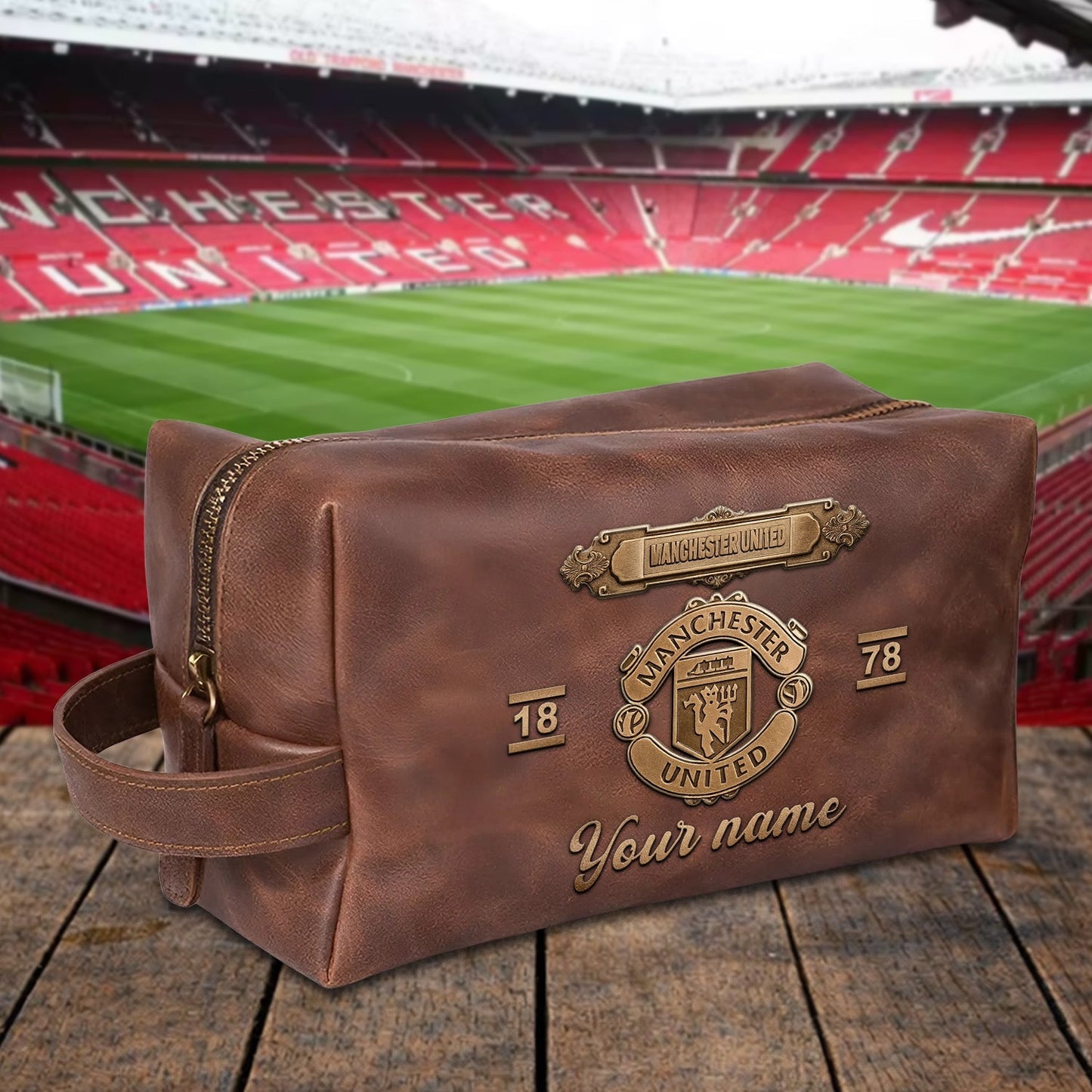PREMIUM 𝐄𝐏𝐋 X MU 3D EMBOSSED LEATHER TOILETRY BAG Limited Edition NDT NHM 020326