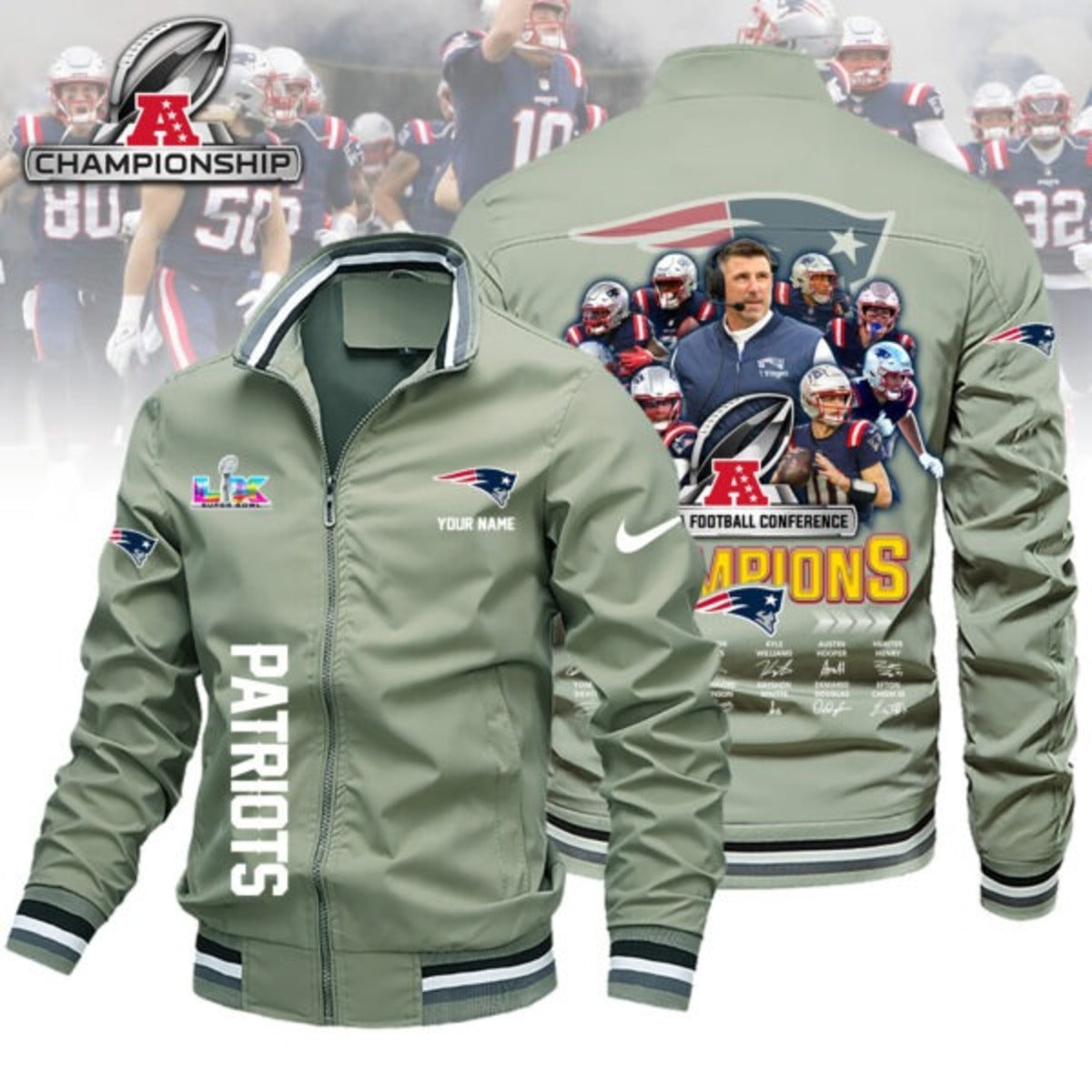 PREMIUM NFL X PAT National League Champions 2026 Boomber Jacket NDT NHM 050226