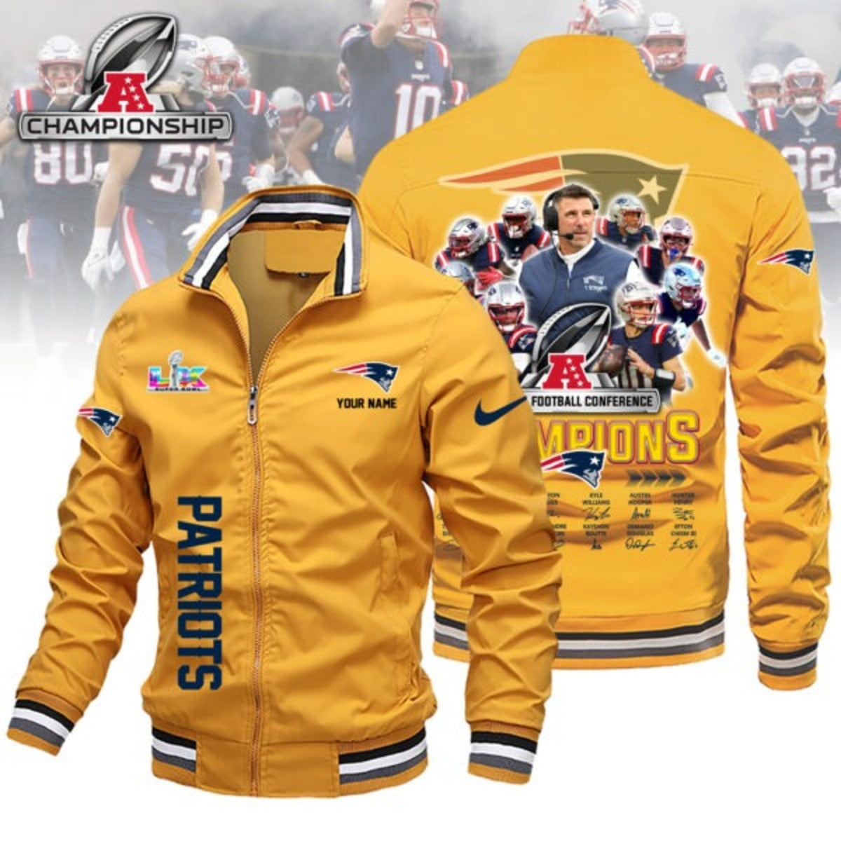 PREMIUM NFL X PAT National League Champions 2026 Boomber Jacket NDT NHM 050226