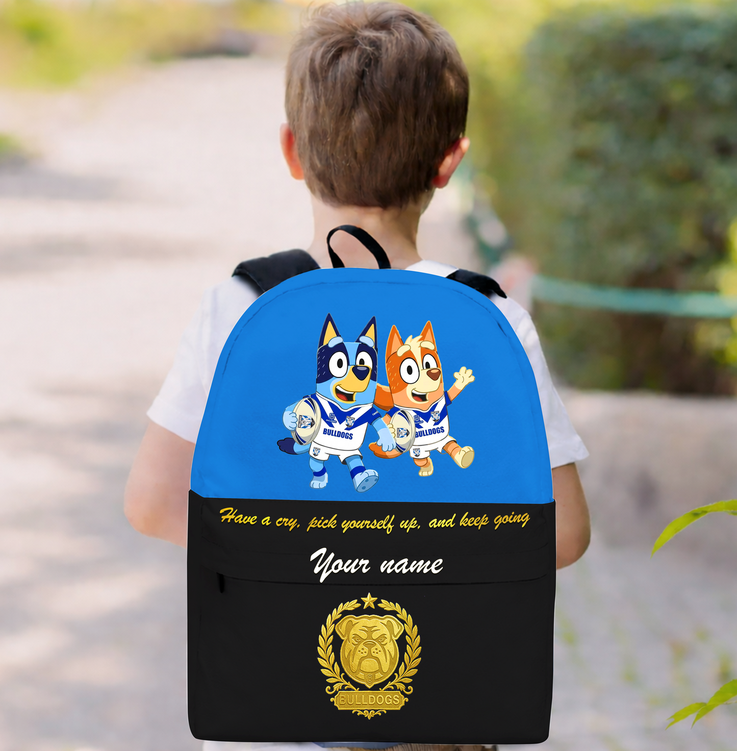 PREMIUM NRL X CBB Schoolbag  Bluey & Bingo  Personalized Gifts For Son Limited Edition NDT VHM 030326