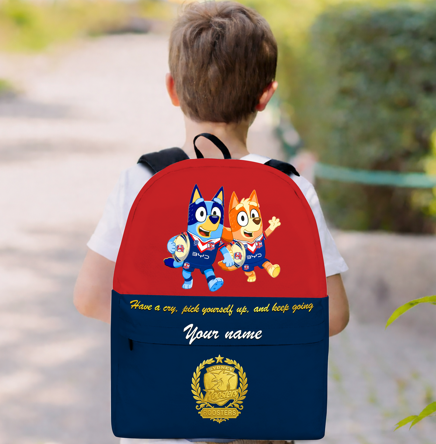 PREMIUM NRL X SR Schoolbag  Bluey & Bingo  Personalized Gifts For Son Limited Edition NDT VHM 030326