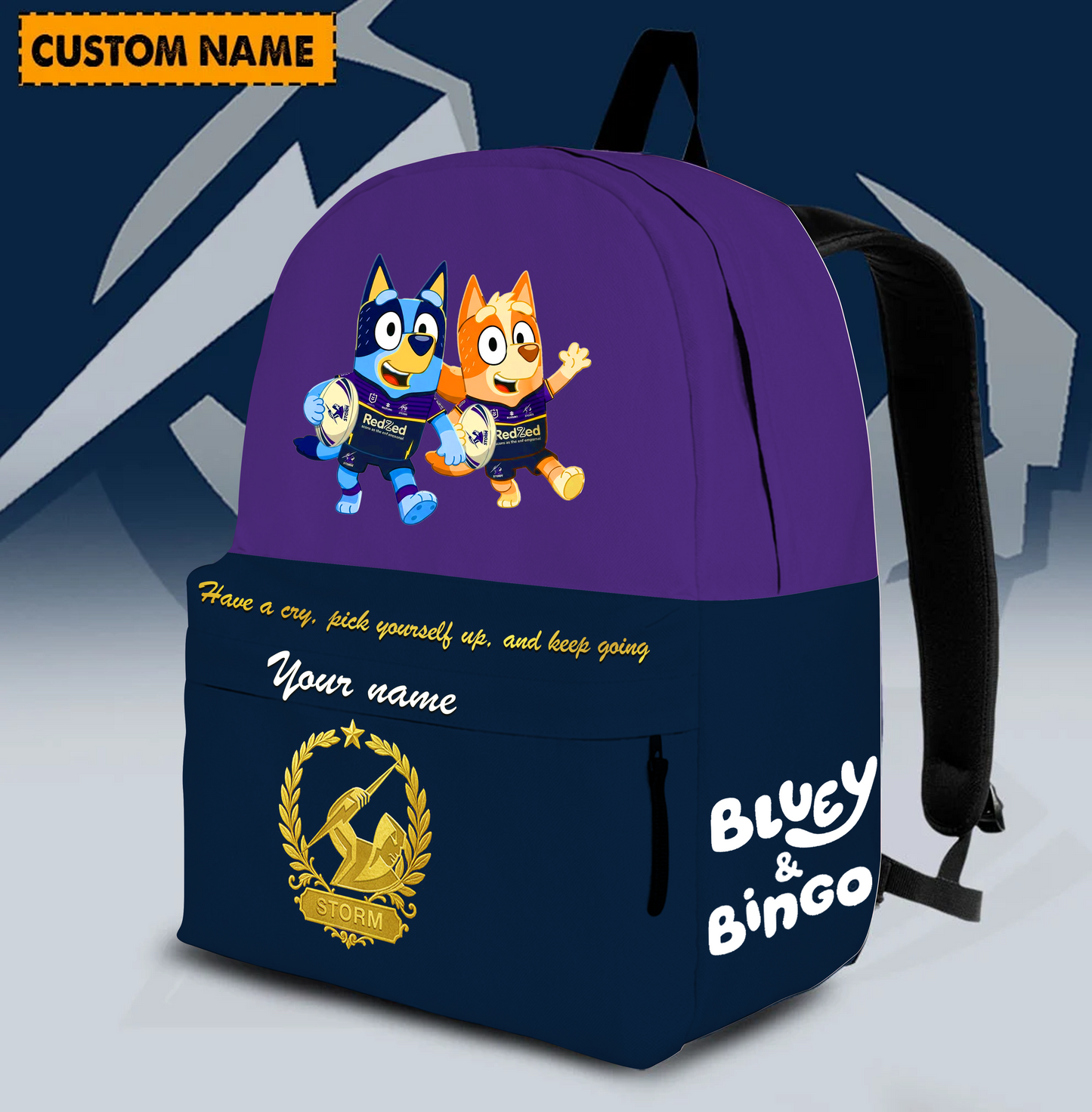 PREMIUM NRL X MS Schoolbag  Bluey & Bingo  Personalized Gifts For Son Limited Edition NDT VHM 030326