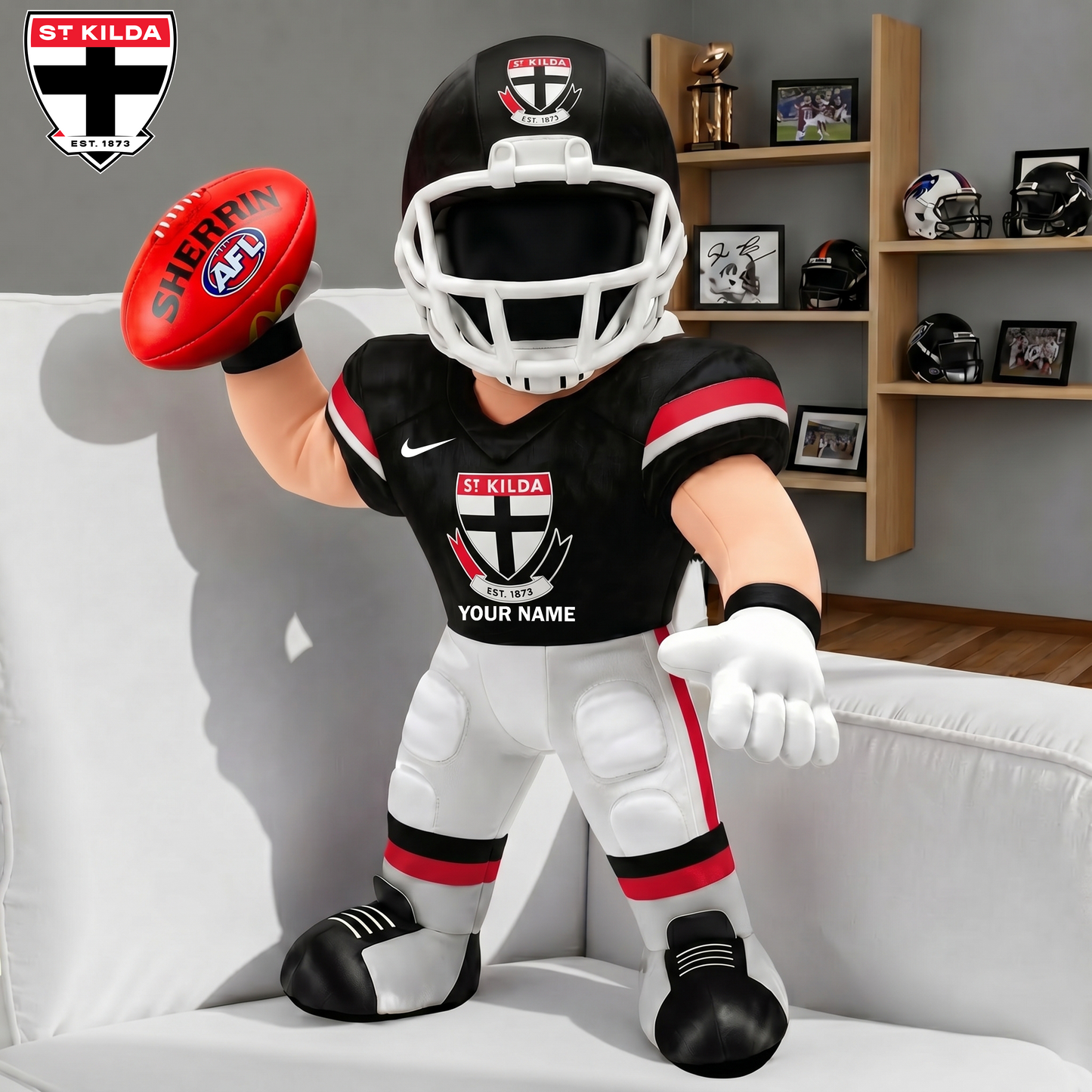 PREMIUM  AFL X SK Players Custom Shape Pillow Custom Name Gifts FOR FAN NDT VHM 250526