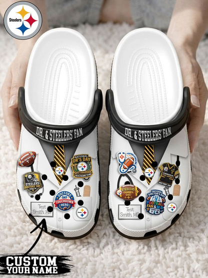 PS PREMIUM NFL NATIONAL DOCTOR'S DAY CLOGS WITH 8 CHARMS DDT  CTND
