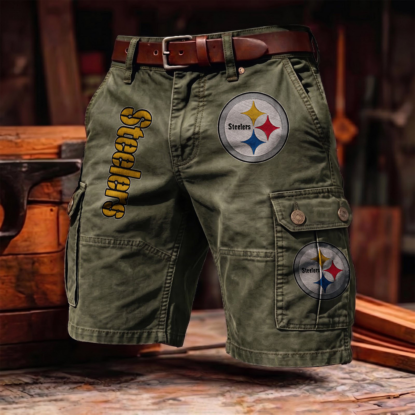 PS x NFL Men's cotton cargo shorts 80526 LBN