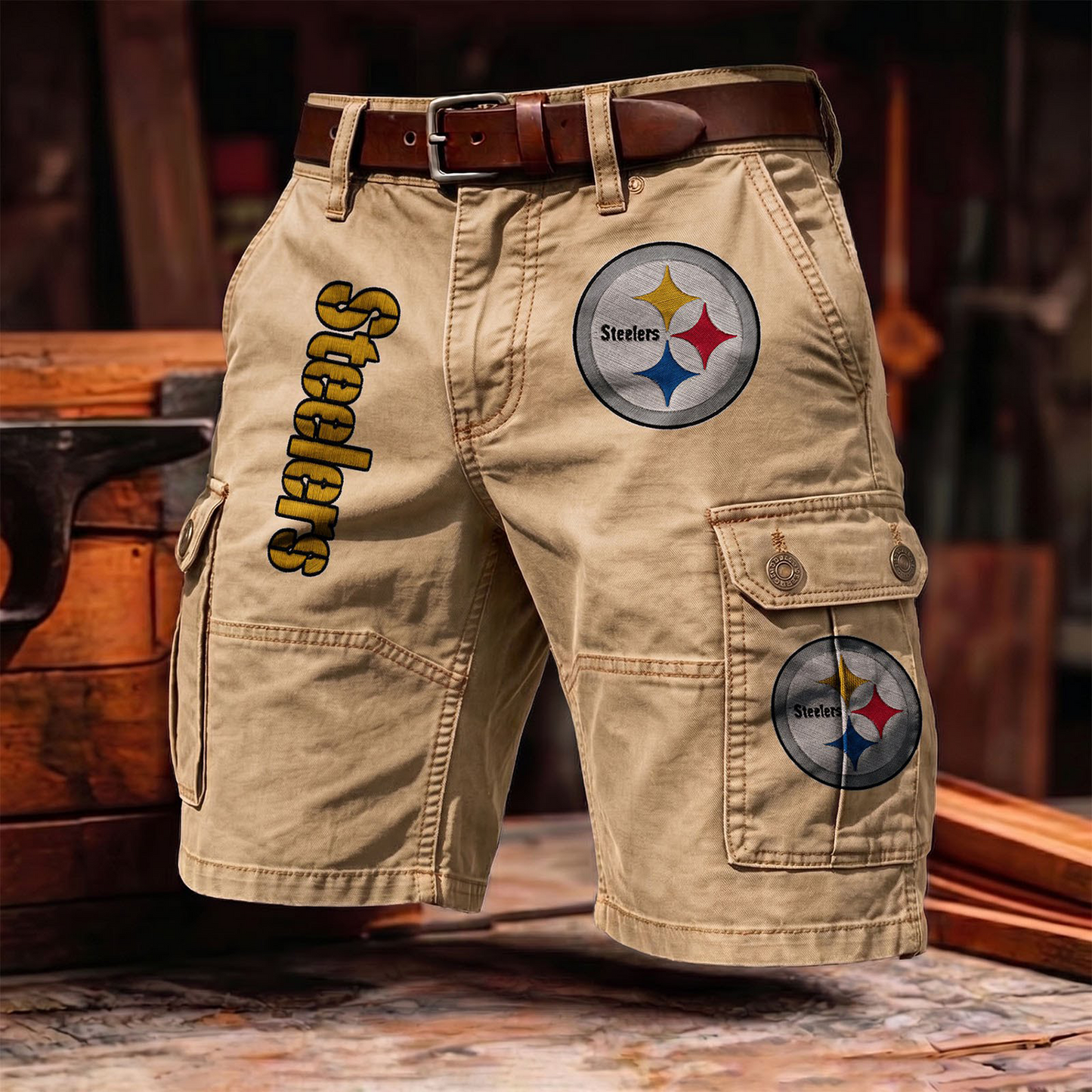 PS x NFL Men's cotton cargo shorts 80526 LBN