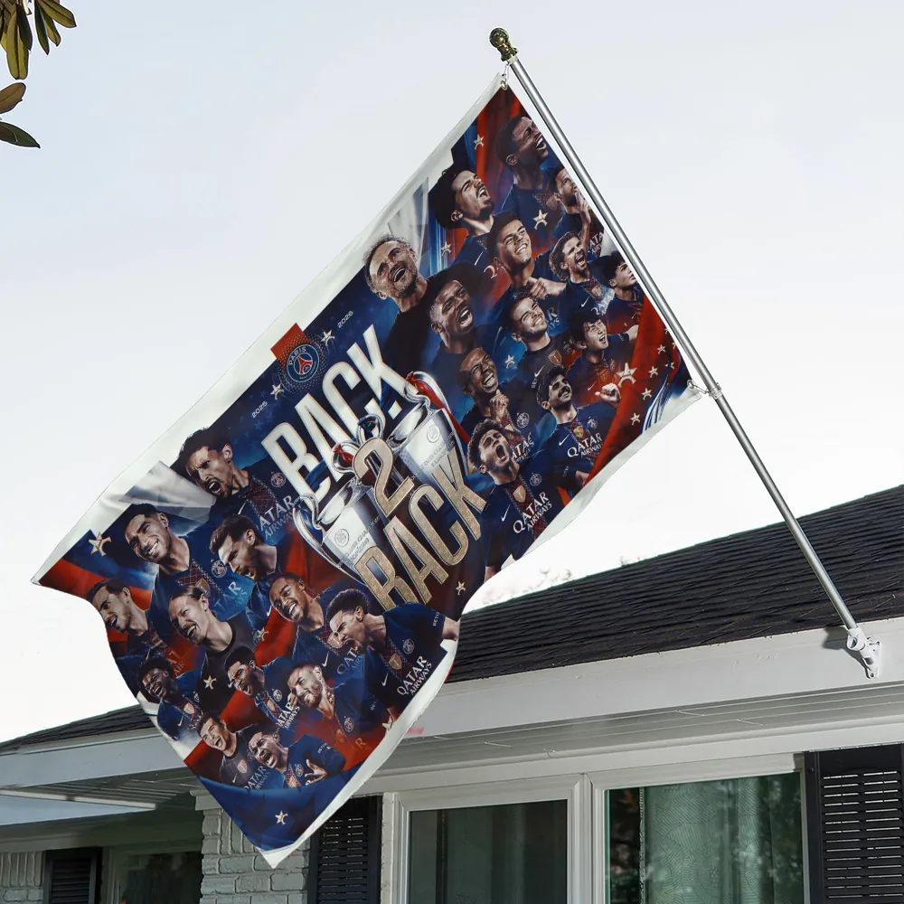 PSG 2526 Champions League Champions 3D Double-side House Flag V2 0106 DatND DVT