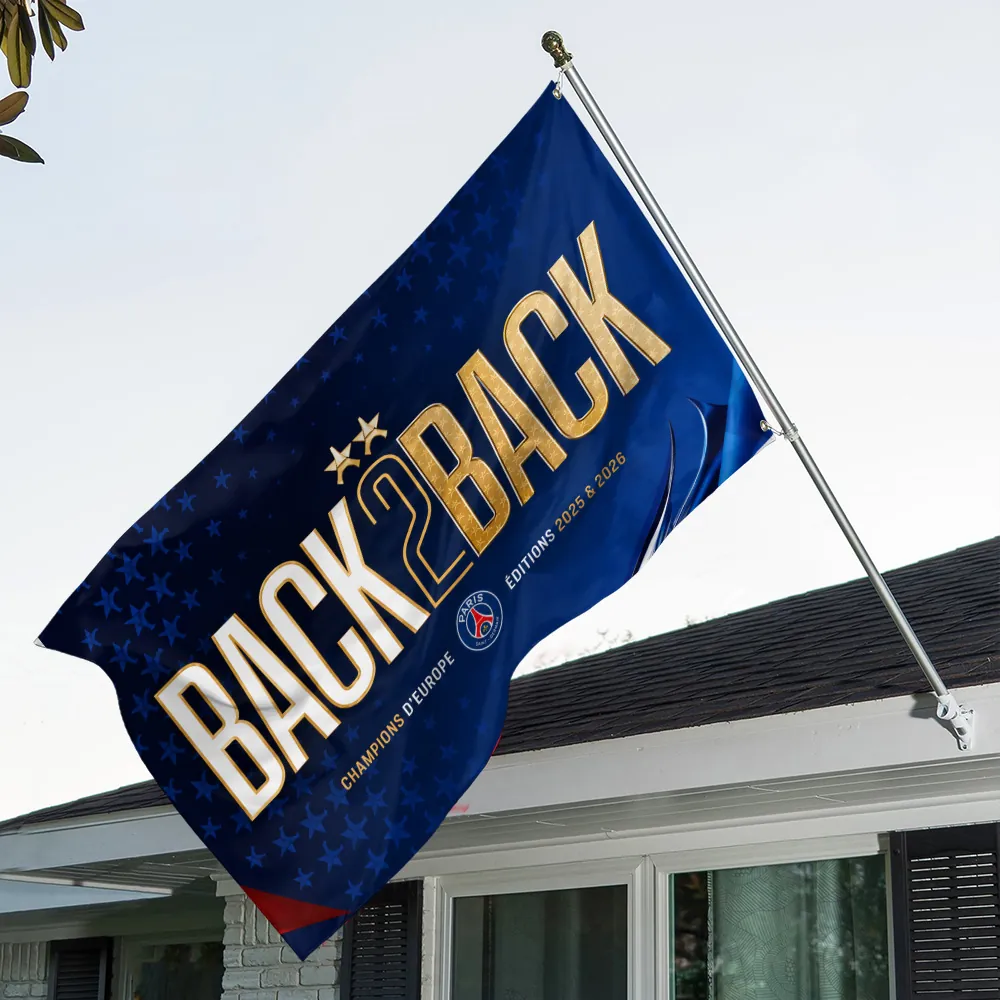 PSG 2526 Champions League Champions 3D Double-side House Flag V3 0106 DatND DVT
