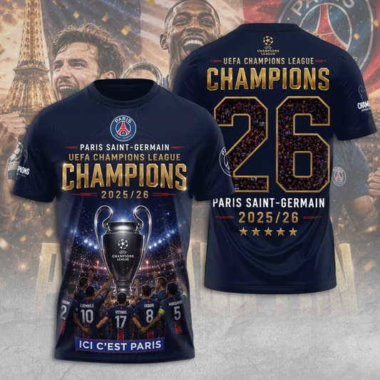PSG Champions of Europe 2526 3D Shirt V19 0106 DatND DVT