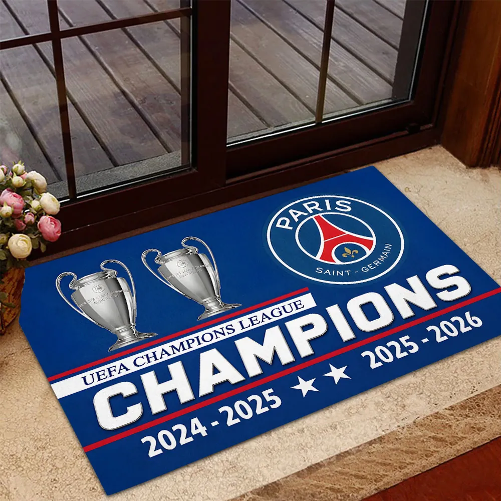PSG Champions of Europe 2526 Custom Doormat V1 0206 DatND DVT
