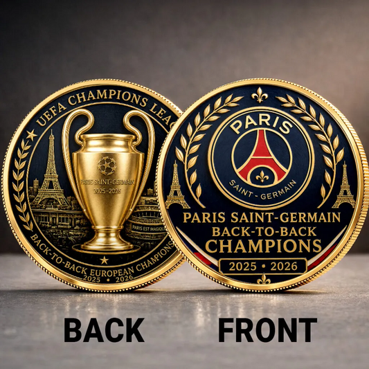 PSG UEFA Champions of Europe 2526 Commemorative Coin Cap V3 0106 DatND DVT 2