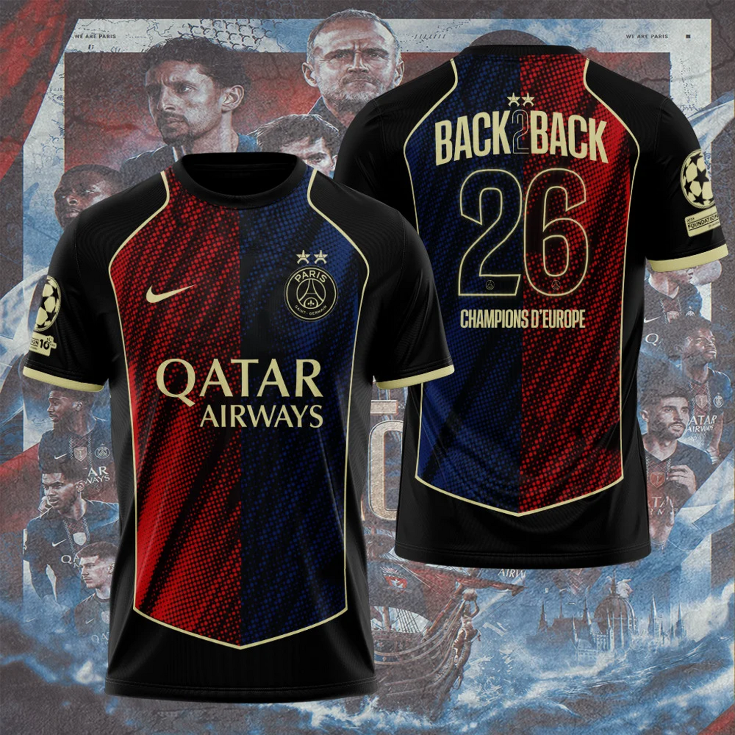 PSG x 2026 Champions League 3D Aparael V3 DATND TANTD 010626