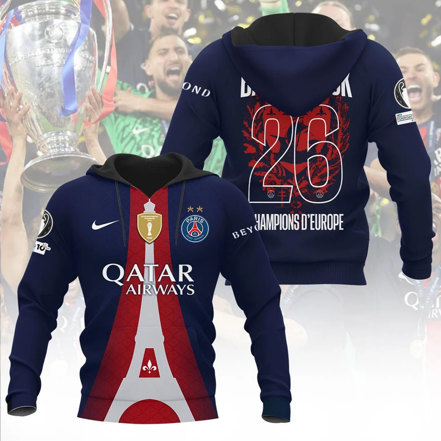 PSG x Champions D' Europe 2026 3D Apparel V1 DATND TANTD 030626