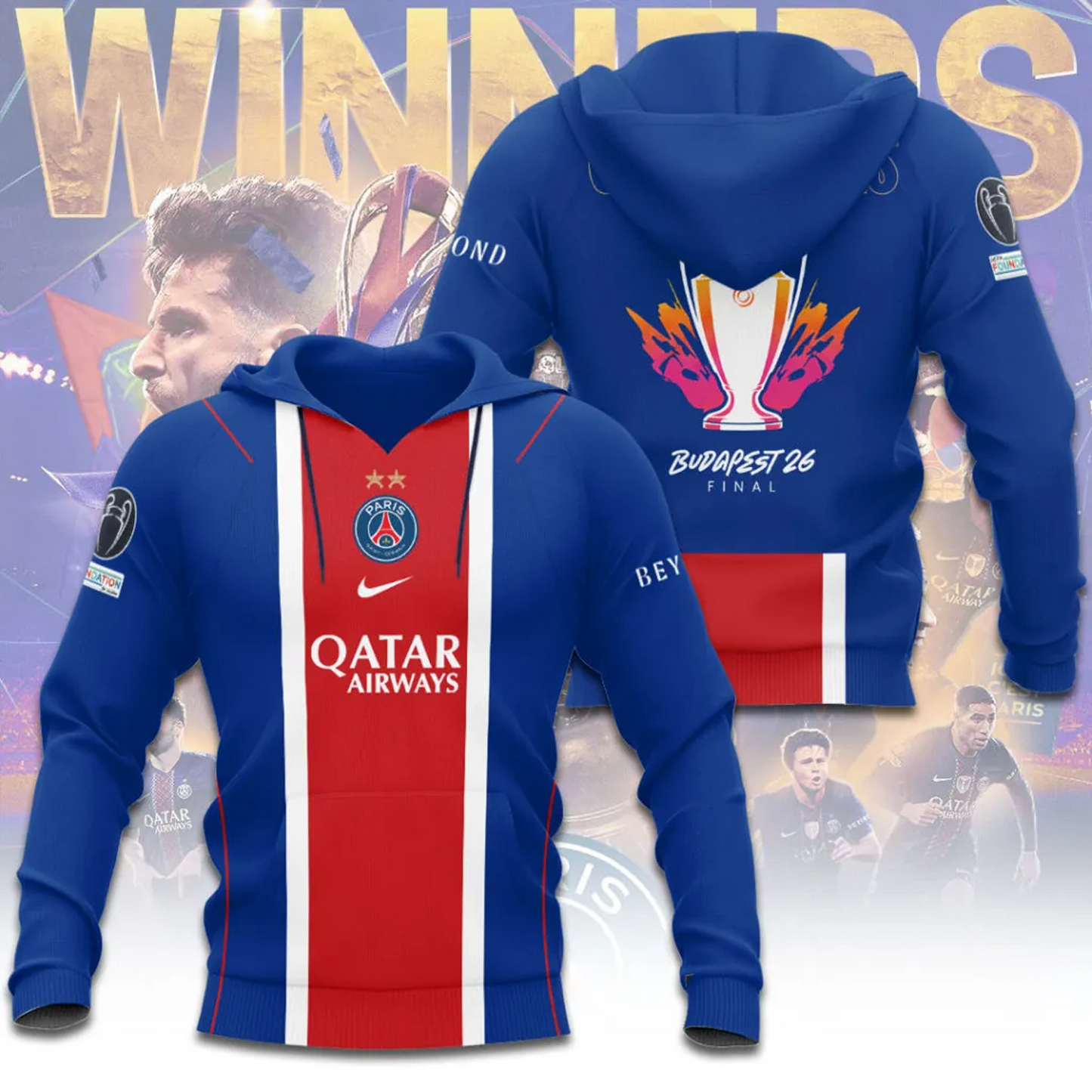 PSG x Champions D' Europe 2026 3D Apparel V4 DATND TANTD 030626
