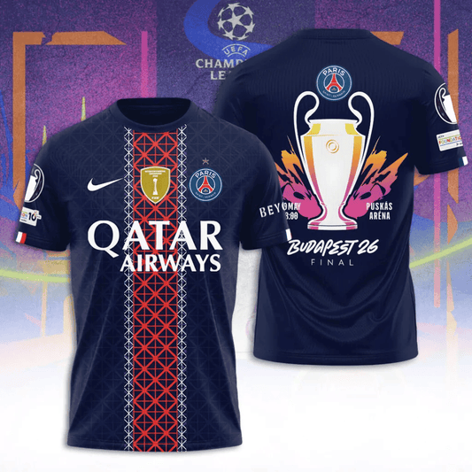 PSG Champions League Final 2026 V4 3D T-Shirt DDT 310526 NTL