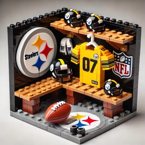 NFL Teams Custom Building Blocks Creative Peripheral Gift Model Toy Mini Changing Room Professional Football League Teams DDT HLP HLPHUONG