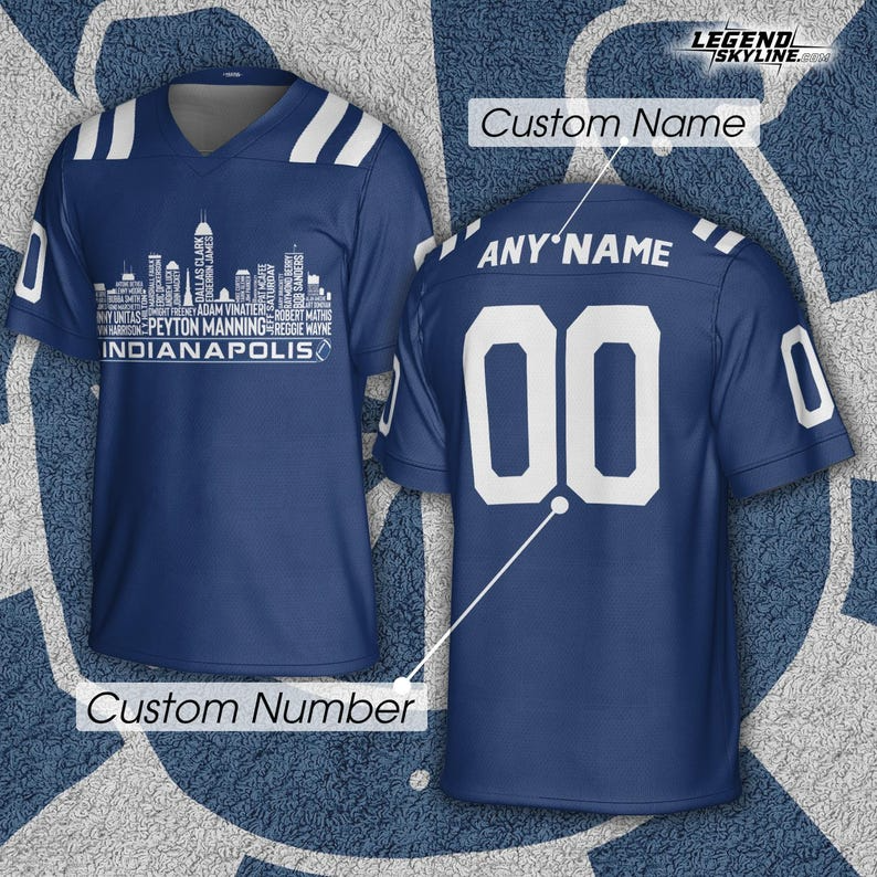 Personalized IC Football Jersey Greatest Of All Time Team Legends, City Skyline Shirt DDT CTND