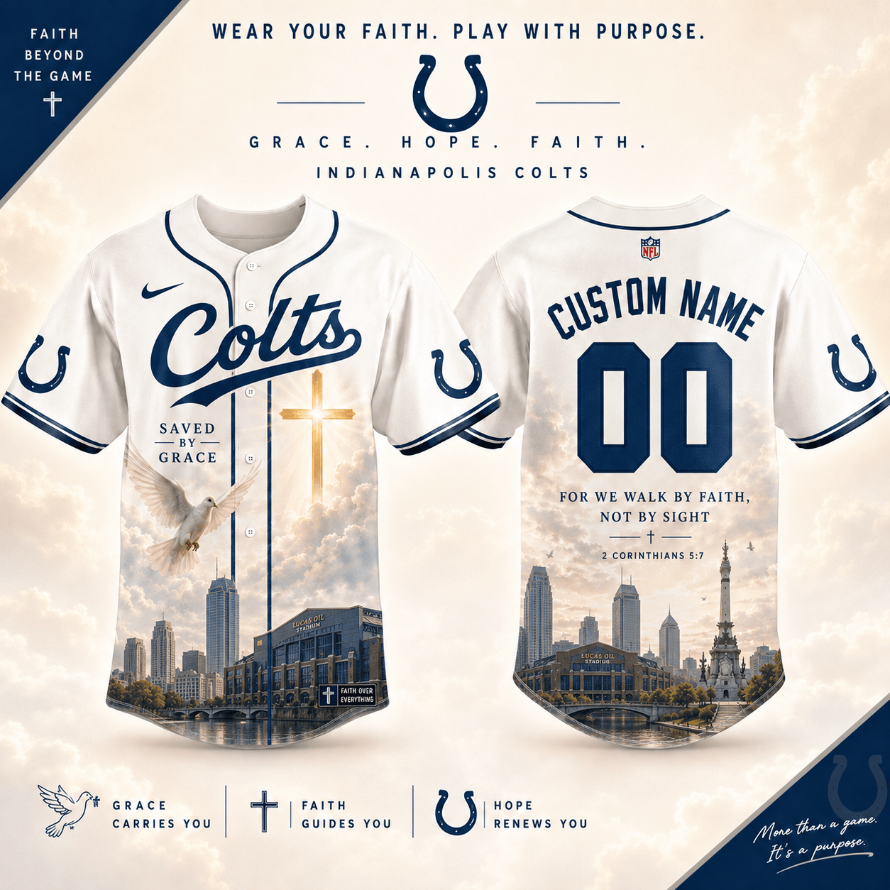 Personalized IC x NFL Luxury Baseball Jersey 160626