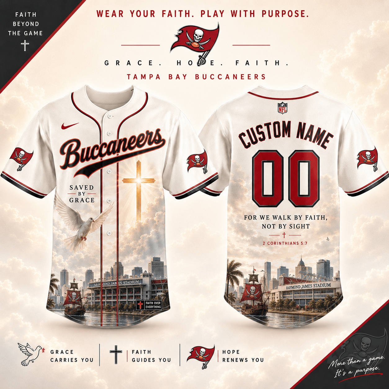 Personalized TBB x NFL Luxury Baseball Jersey 160626